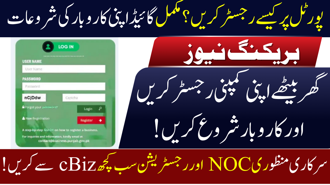eBiz Punjab Ease of Doing Business Login Procedure 2