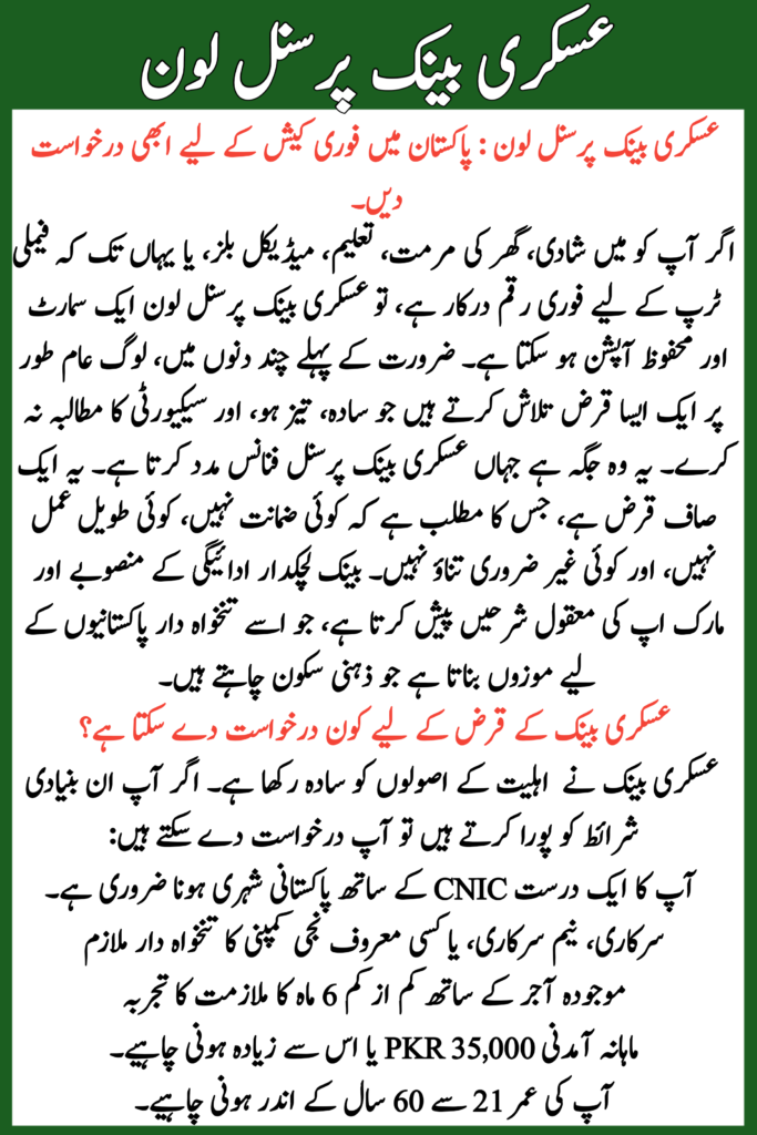 Askari Bank Personal Loan 