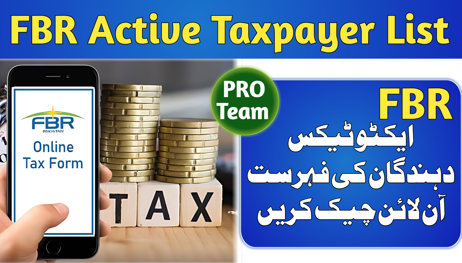FBR Active Taxpayer List